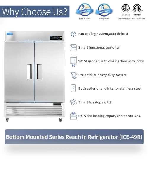 Commercial Refrigerator Reach-in — Mini Fridges, ICECASA