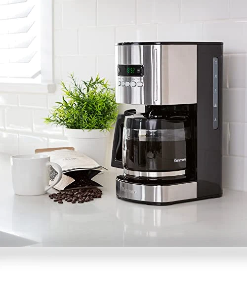 Drip Coffee Maker - 12 Cup Programmable Cafe Machine — Coffee Makers, Kenmore