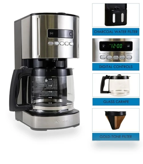 Drip Coffee Maker - 12 Cup Programmable Cafe Machine — Coffee Makers, Kenmore