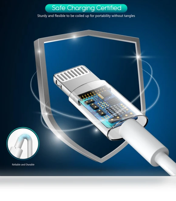 Long Lightning Cable with Wall Charger — Cables, Shenzhen Jiaxingyuan Technology Co., Ltd.