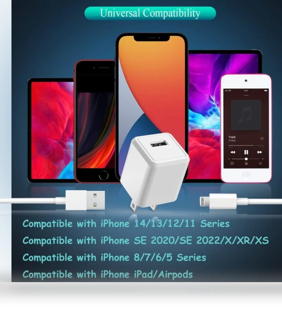 Long Lightning Cable with Wall Charger — Cables, Shenzhen Jiaxingyuan Technology Co., Ltd.