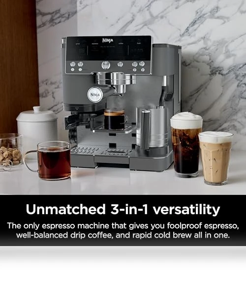 Luxe Cafe Premier Series Espresso Machine — Coffee & Espresso Combos, Ninja