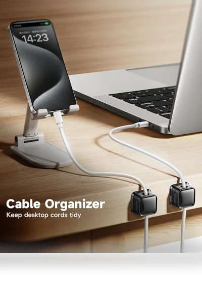 Magnetic Desk Cable Clips Organizer — Cable Organizers, smofish