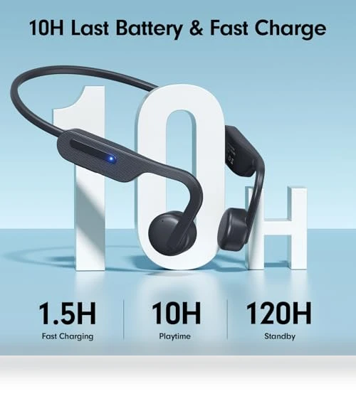 Open Ear Bluetooth Headphones — In-Ear Headphones, Qyzue