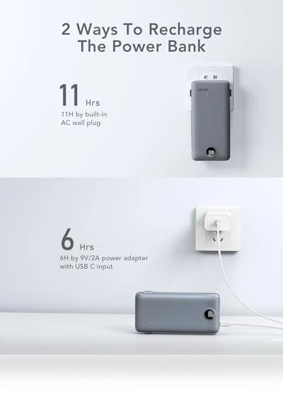 Portable Charger Power Bank 20000mAh — Chargers, VRURC