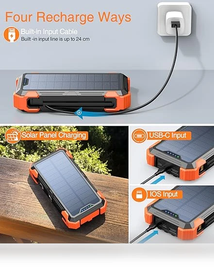 Portable Charger with Built-in Cables and Thermometer — Chargers, GOODaaa