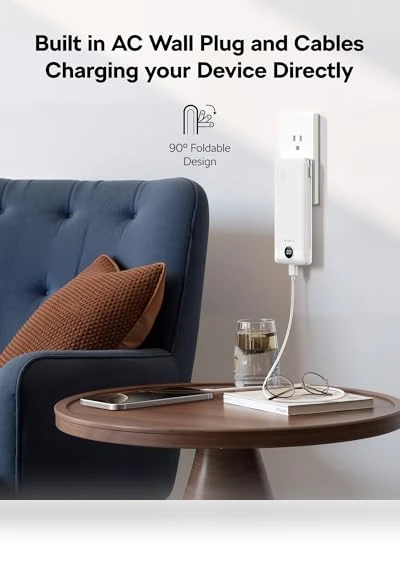 Portable Charger with Built-in Cables — Charging Solutions, VEGER