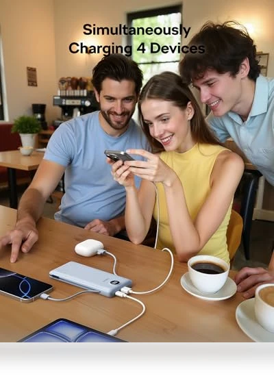 Portable Charger with Built-in Cables — Charging Solutions, VEGER