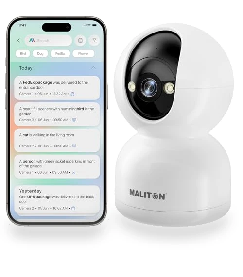 Security Camera Indoor 2K — Baby Monitors, Maliton