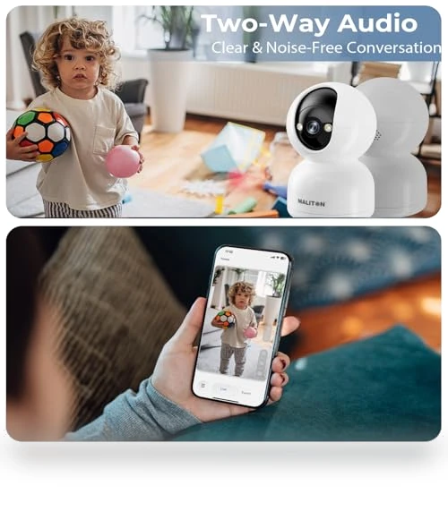 Security Camera Indoor 2K — Baby Monitors, Maliton