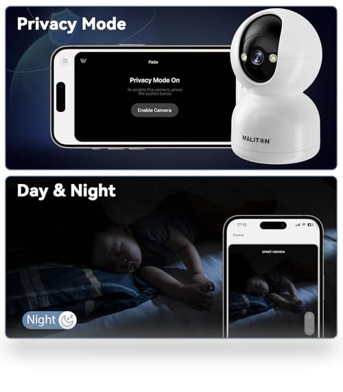 Security Camera Indoor 2K — Baby Monitors, Maliton