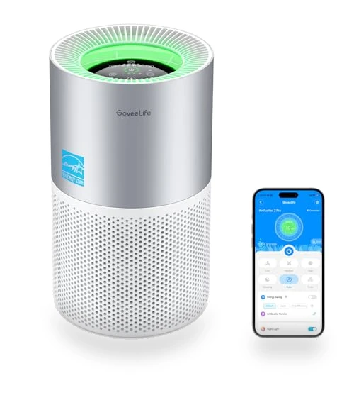 Smart Air Purifier for Homes and Large Rooms — Activated Carbon Air Purifiers, GoveeLife