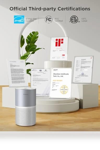 Smart Air Purifier for Homes and Large Rooms — Activated Carbon Air Purifiers, GoveeLife