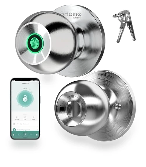 Smart Fingerprint Door Lock — Biometric Security, GHome Smart