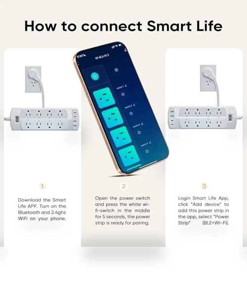 Smart Plug Power Strip — Power Solutions & Surge Protection, Yozisital