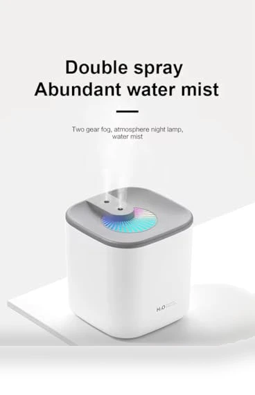 Ultrasonic Air Humidifier with LED Lights — Diffusers, ALQMIA