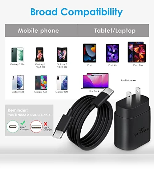 USB-C Fast Charger Block with C-to-C Cable — Chargers, Shenzhen Yijiapin Trading Co., Ltd.
