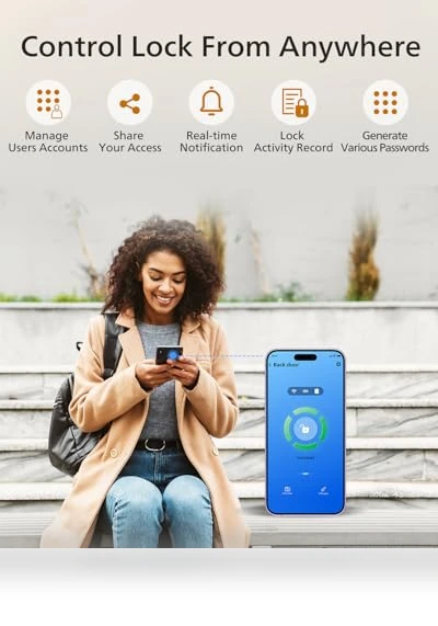 Wi-Fi Smart Lock with Handle — Smart Home Security, Philips