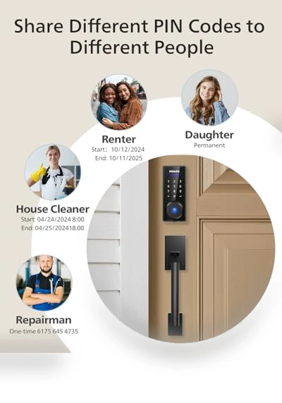 Wi-Fi Smart Lock with Handle — Smart Home Security, Philips