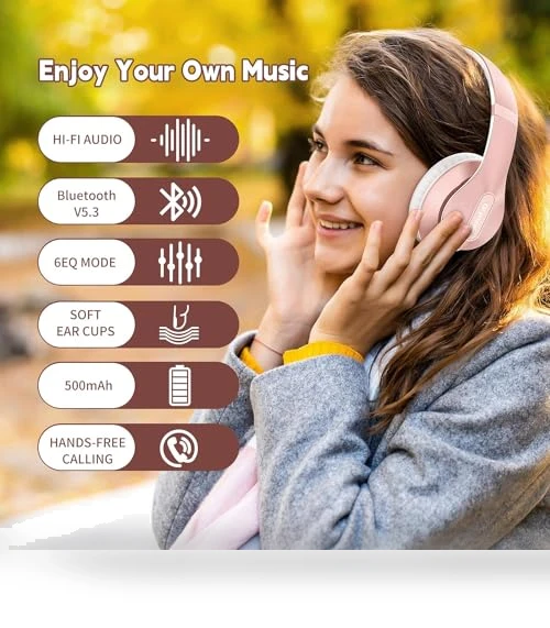 Wireless Bluetooth Headphones Over Ear — Over-Ear Headphones, Glynzak