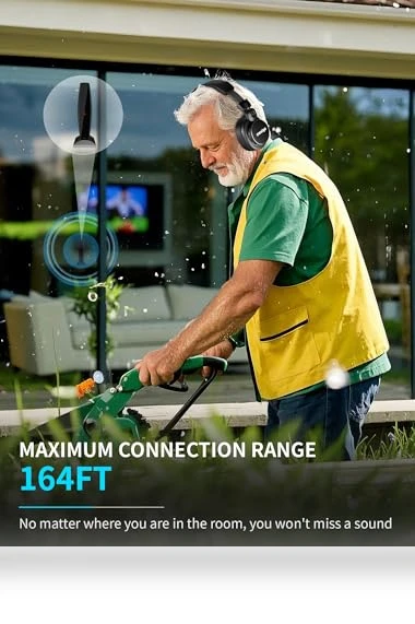 Wireless TV Headphones for Seniors — In-Ear Headphones, cwuiga