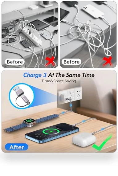 3-in-2 Multi Fast Charging Cable — Chargers & Cables, xiwxi