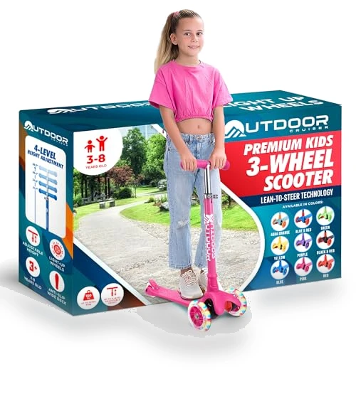 3-Wheel Kids Scooter — Push Scooters, OutdoorCruiser