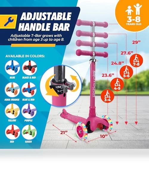 3-Wheel Kids Scooter — Push Scooters, OutdoorCruiser