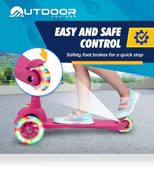 3-Wheel Kids Scooter — Push Scooters, OutdoorCruiser