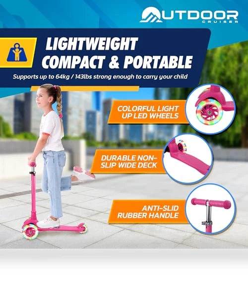 3-Wheel Kids Scooter — Push Scooters, OutdoorCruiser