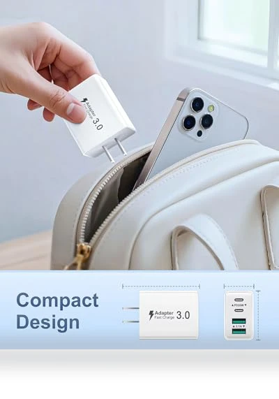 40W 4-Port USB C Wall Charger — Chargers, BECHAGE