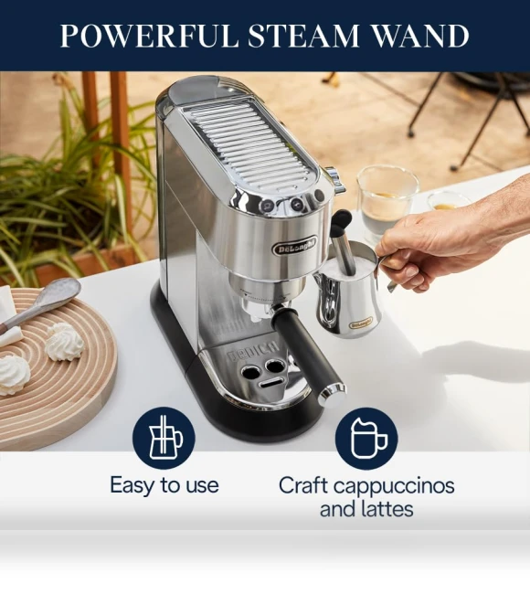 Dedica Espresso Machine — Coffee & Espresso Combos, De'Longhi