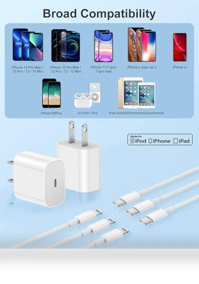 Fast Charging iPhone Charger Set — Chargers, Susnwere