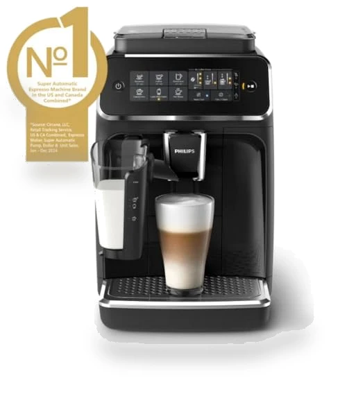 Fully Automatic Espresso Machine with LatteGo Milk Frother — Coffee & Espresso Combos, Philips