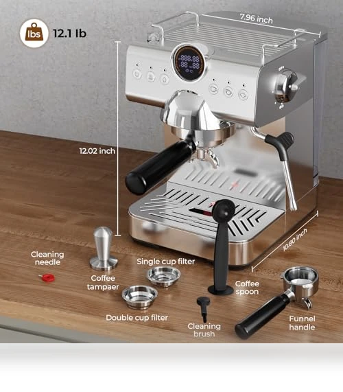 Semi-Automatic Espresso Maker with Milk Frother — Milk Frothers, Havato