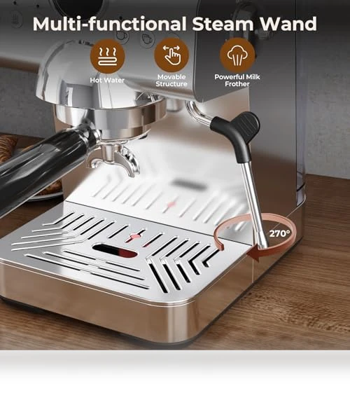 Semi-Automatic Espresso Maker with Milk Frother — Milk Frothers, Havato
