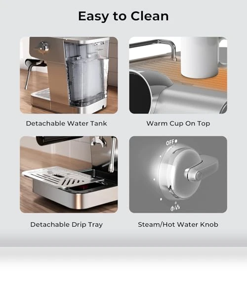 Semi-Automatic Espresso Maker with Milk Frother — Milk Frothers, Havato