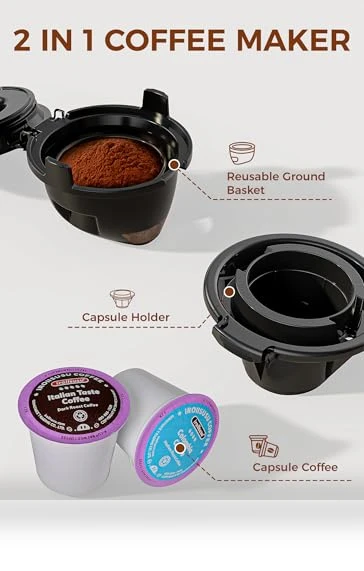 Single Serve Coffee Maker — Coffee & Espresso Combos, COWSAR