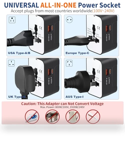 Universal Worldwide Travel Adapter Fast Charger — Charging Solutions, NEWVANGA