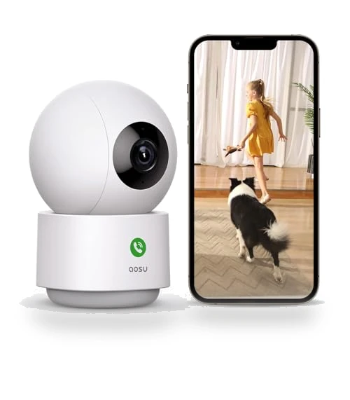 2K Security Camera Indoor — Baby Monitors, AOSU