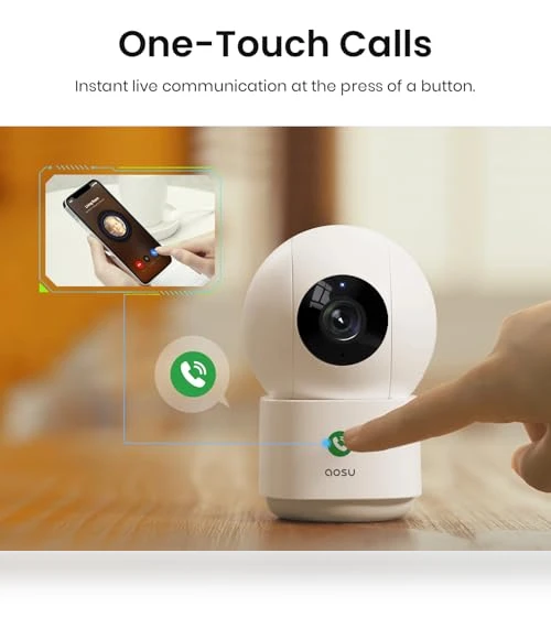 2K Security Camera Indoor — Baby Monitors, AOSU