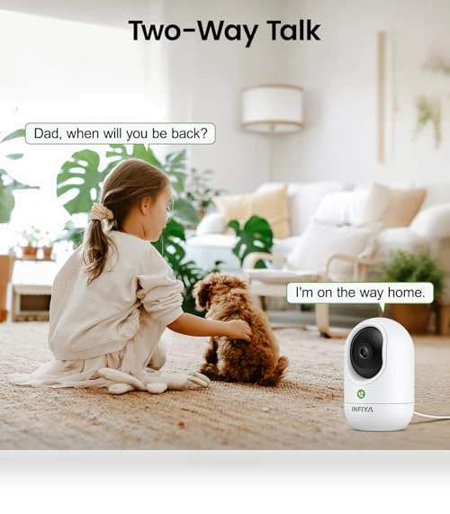 360 Security Camera Indoor — Smart Home Security, INFIYA