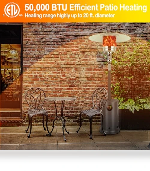 50,000 BTU Patio Heater with Sand Box — Heater Parts, Hykolity