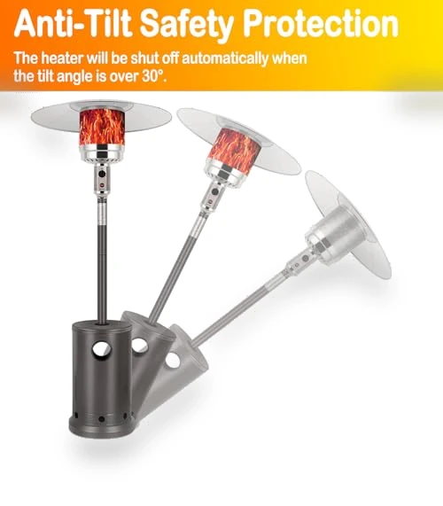 50,000 BTU Patio Heater with Sand Box — Heater Parts, Hykolity