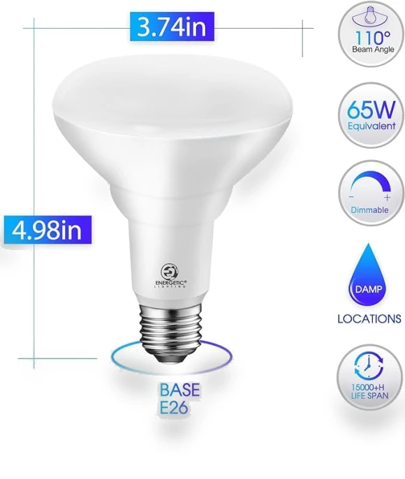 6-Pack LED Recessed Light Bulb — LED, ENERGETIC SMARTER LIGHTING