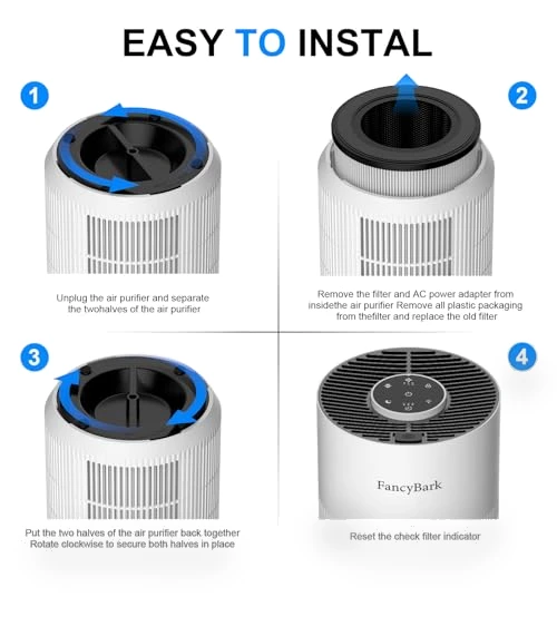 Air Purifier with Sleep Mode & Aroma Function — Activated Carbon Air Purifiers, FancyBark