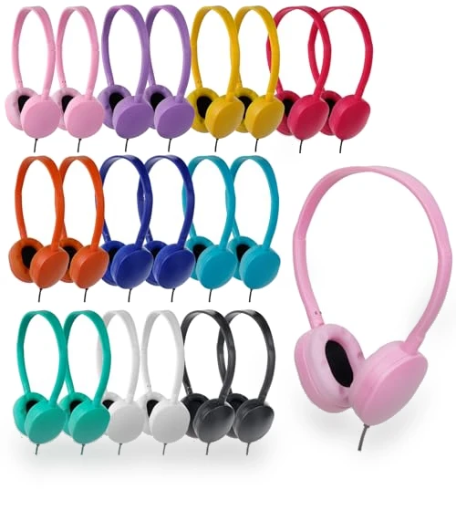 Bulk Wired Headphones for Classroom — Over-Ear Headphones, ZNXZXP