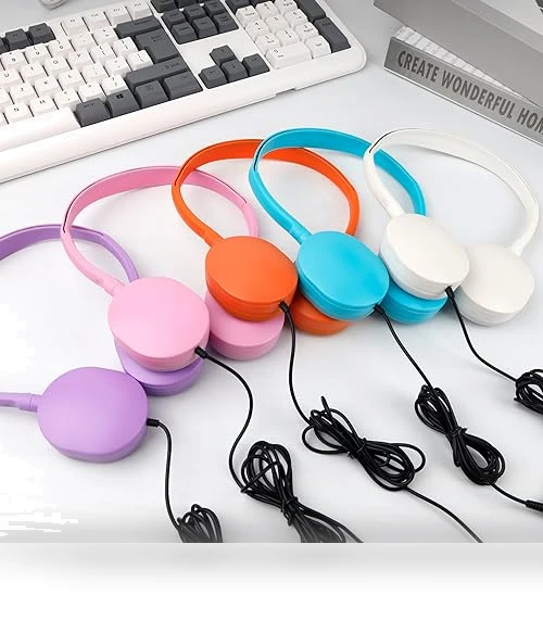 Bulk Wired Headphones for Classroom — Over-Ear Headphones, ZNXZXP