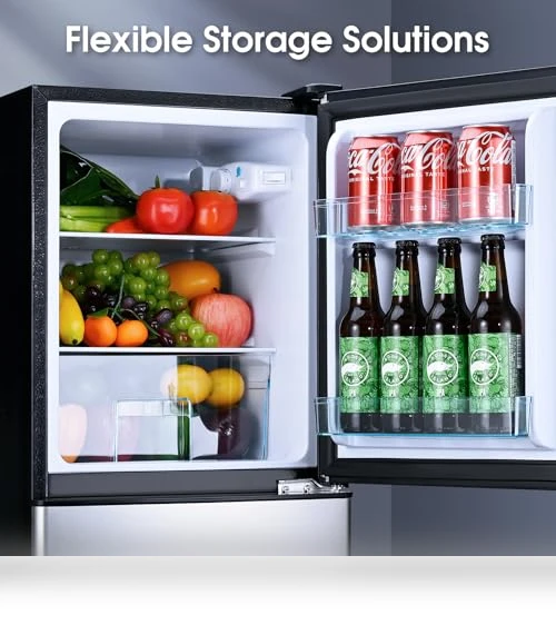 Double Door Refrigerator with Bottom Freezer — Mini Fridges, Anypro
