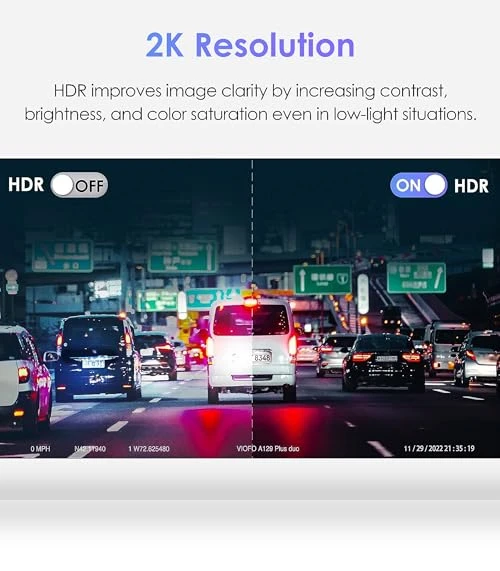 Dual Dash Cam — Dashboard Cameras, VIOFO